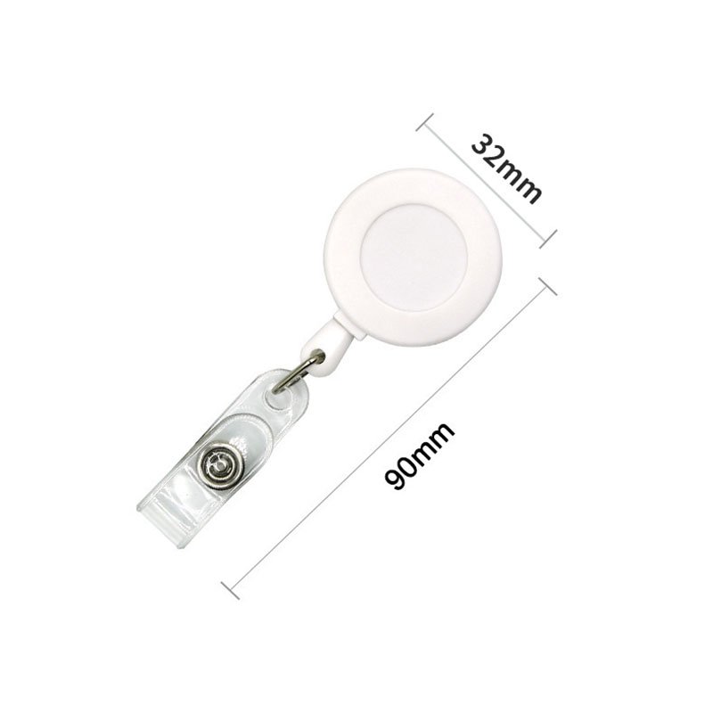 Heavy Duty Retractable Badge Holder Reel ID Badge Holder for Nurses with Retractable for Name Card Keychain