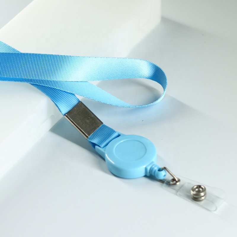 Custom Logo ID Badge Holders with Retractable Lanyards Colorful Retractable Lanyards