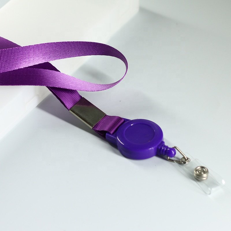 Custom Logo ID Badge Holders with Retractable Lanyards Colorful Retractable Lanyards
