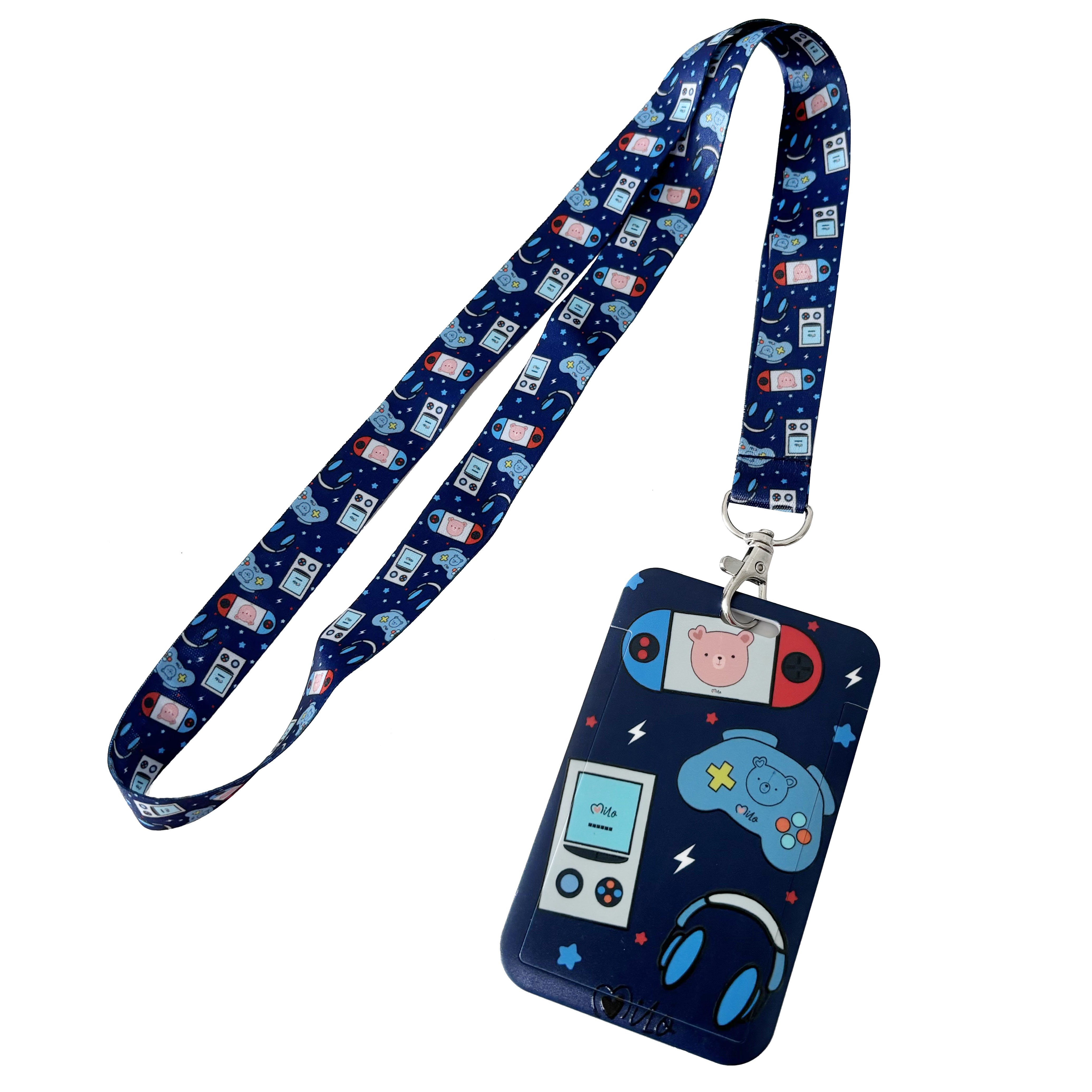 Direct Factory High Quality School Sublimation Lanyard Anime Custom Printing ID Card Badge Holder Lanyard