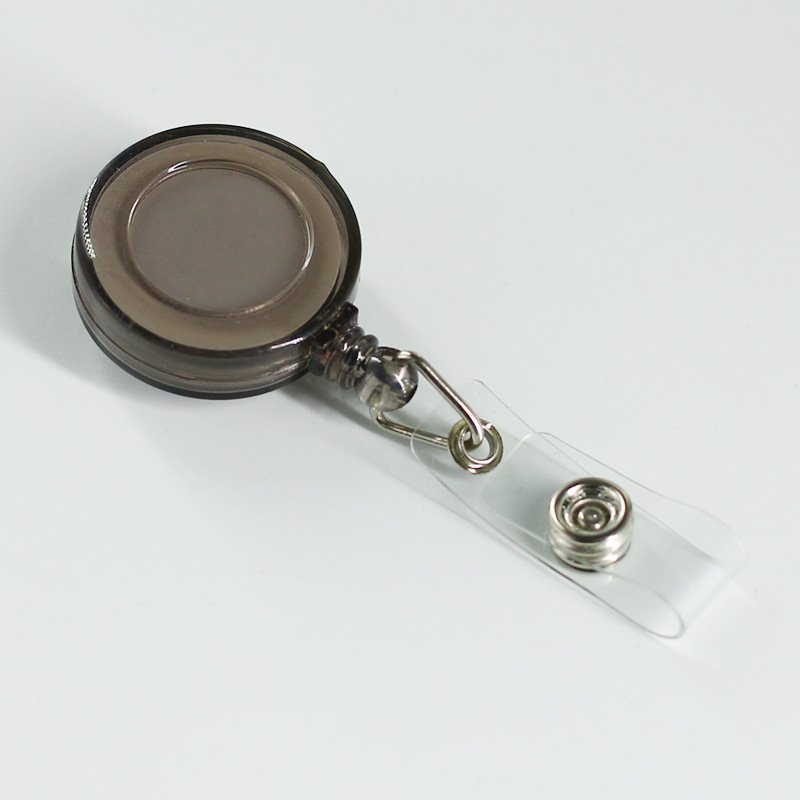 Wholesale Round Colors Retractable Badge Holder Pull Reel Badge Pink Purple Transparent YOYO