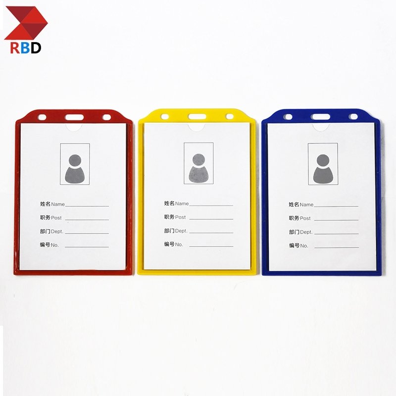 alibaba china supplier new products color B7 vertical id badge holders