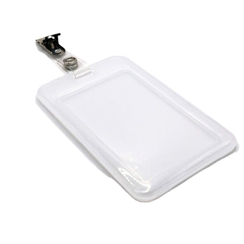 vertical Strong and drop-resistant Transparent Badge Holder ID Card Holders