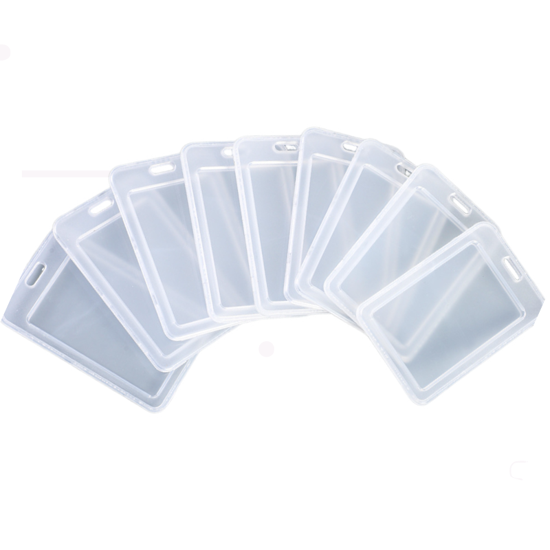 vertical Strong and drop-resistant Transparent Badge Holder ID Card Holders