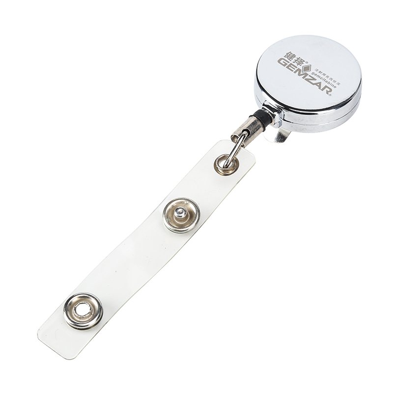 Cheap Plastic Id Badge Reel Custom Printed Logo Retractable Reel Badge Holder
