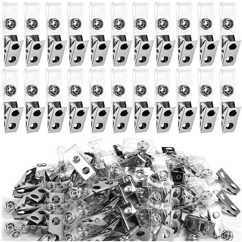 High Quality Disposable ID Clip Retractable Nurse Badge Reel Clip ID Badge ID Card Holder With Clips
