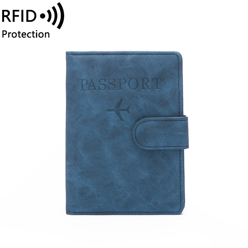 Customized black passport wallet ID card badge cover passport holder purse travel passport holder with your logo
