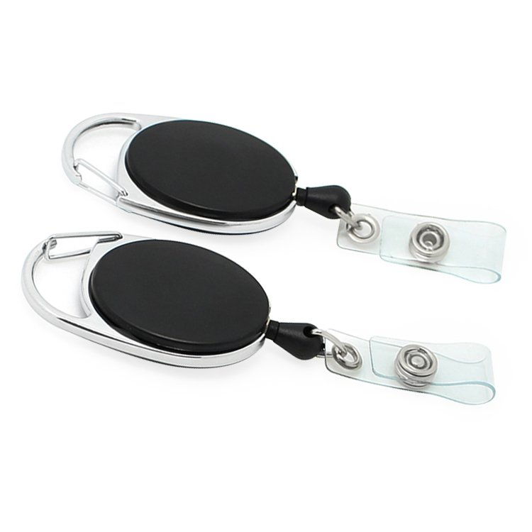 ID Card Badge Holder Reels with Clip Name Reel Round Office School Supplies Medical Retractable Id Badge Holder