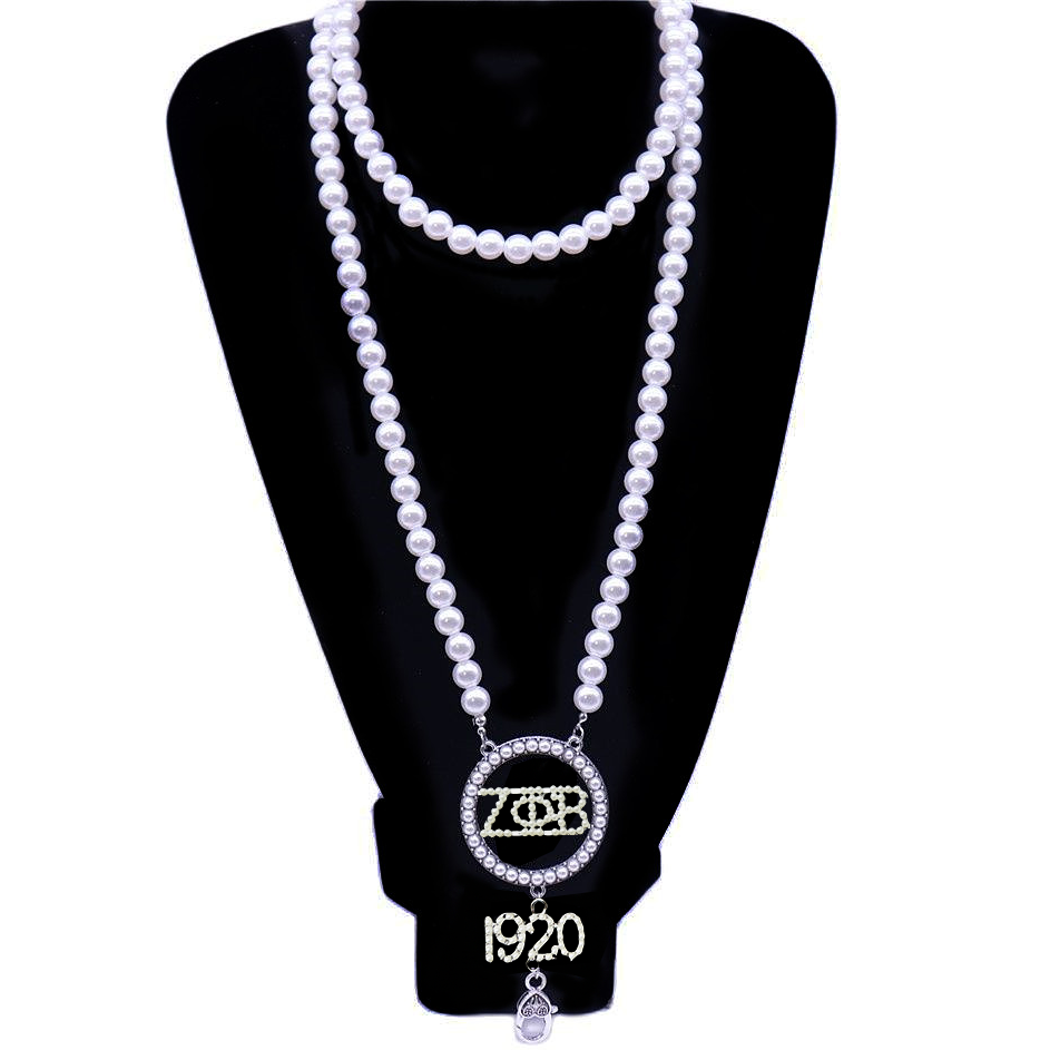 Custom LOGO Jack And Jill Of America Sorority Alpha DST ZPB Zeta Amicae SGRho LINKS XHO OES DOI Inspired Badge Holder Necklace