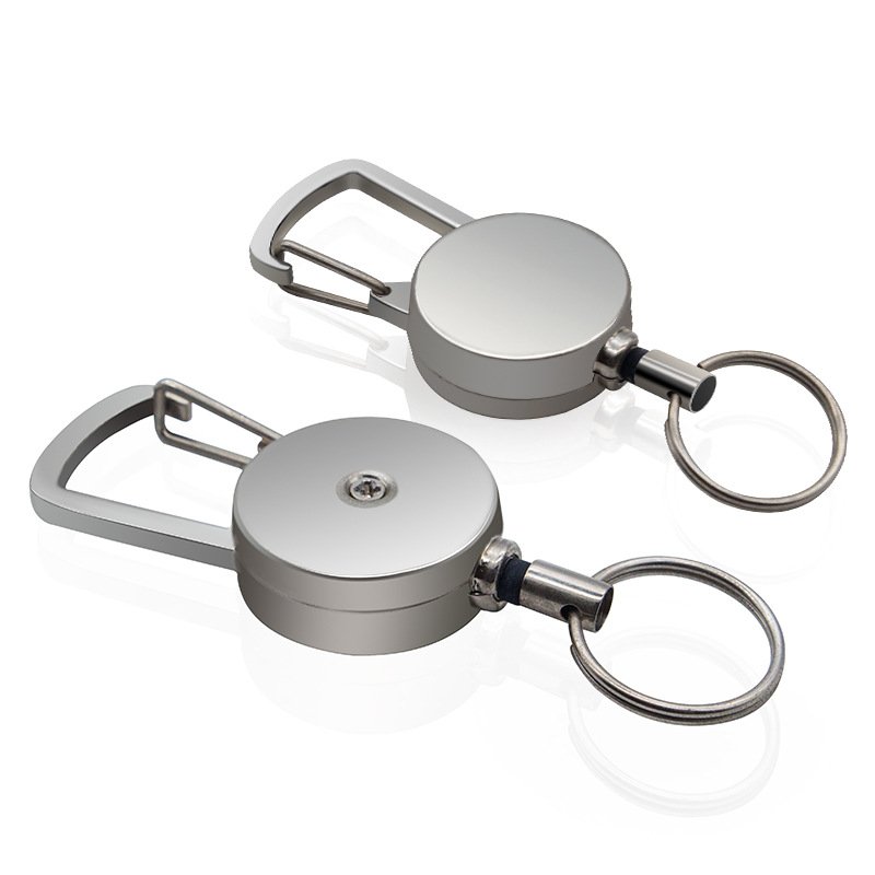 All Metal Retractable badge holder accessories Reel ID Badge Card Holder Clip for Work Card Students Worker Doctor