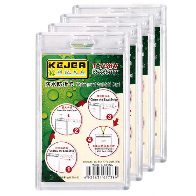 Good Price Double Side Water-proof Visiting Card Protector Printable Business Card Case For Business Card Sleeve