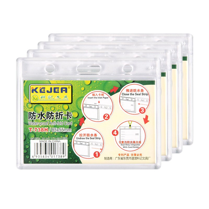 Good Price Double Side Water-proof Visiting Card Protector Printable Business Card Case For Business Card Sleeve