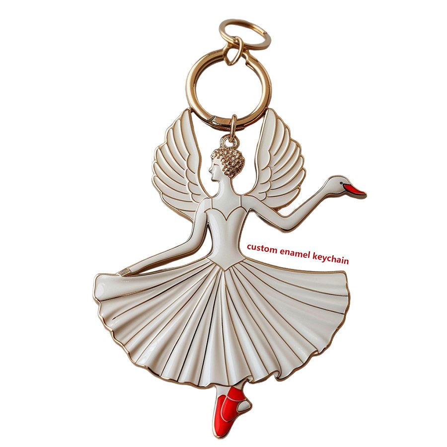 Customizable Dancer Keychains In Bulk Sleutelhanger Key Ring Keyring Hard Custom Enamel Metal Key Chains Keychain