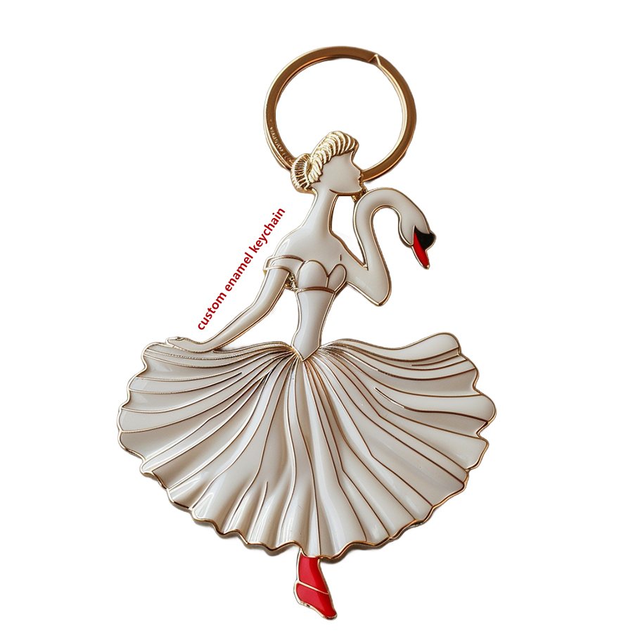 Customizable Dancer Keychains In Bulk Sleutelhanger Key Ring Keyring Hard Custom Enamel Metal Key Chains Keychain