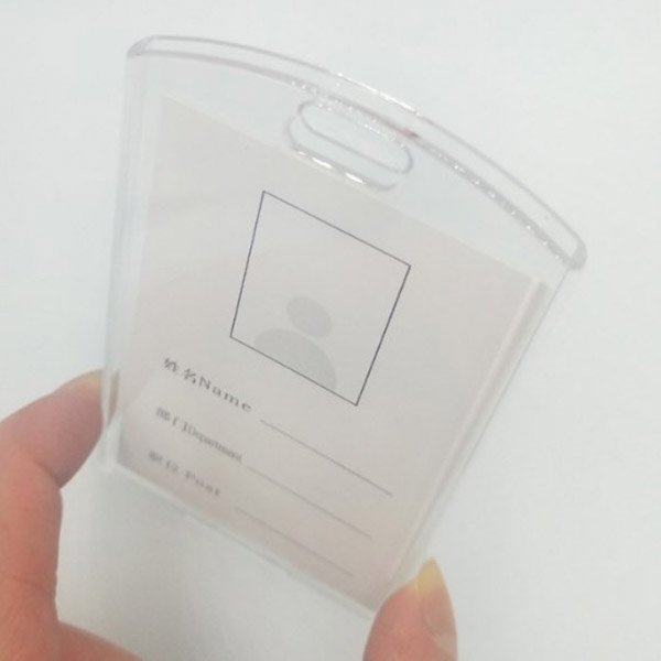 Hot Selling Popular Silicone ID Card Holder and Name ID Badge Holder For Worker Stuff Employee Students Business Credit Card Hol
