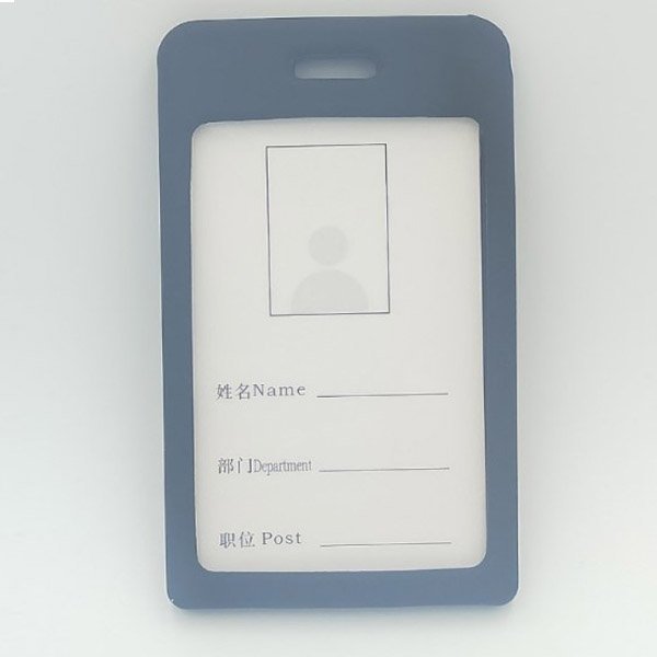 Hot Selling Popular Silicone ID Card Holder and Name ID Badge Holder For Worker Stuff Employee Students Business Credit Card Hol
