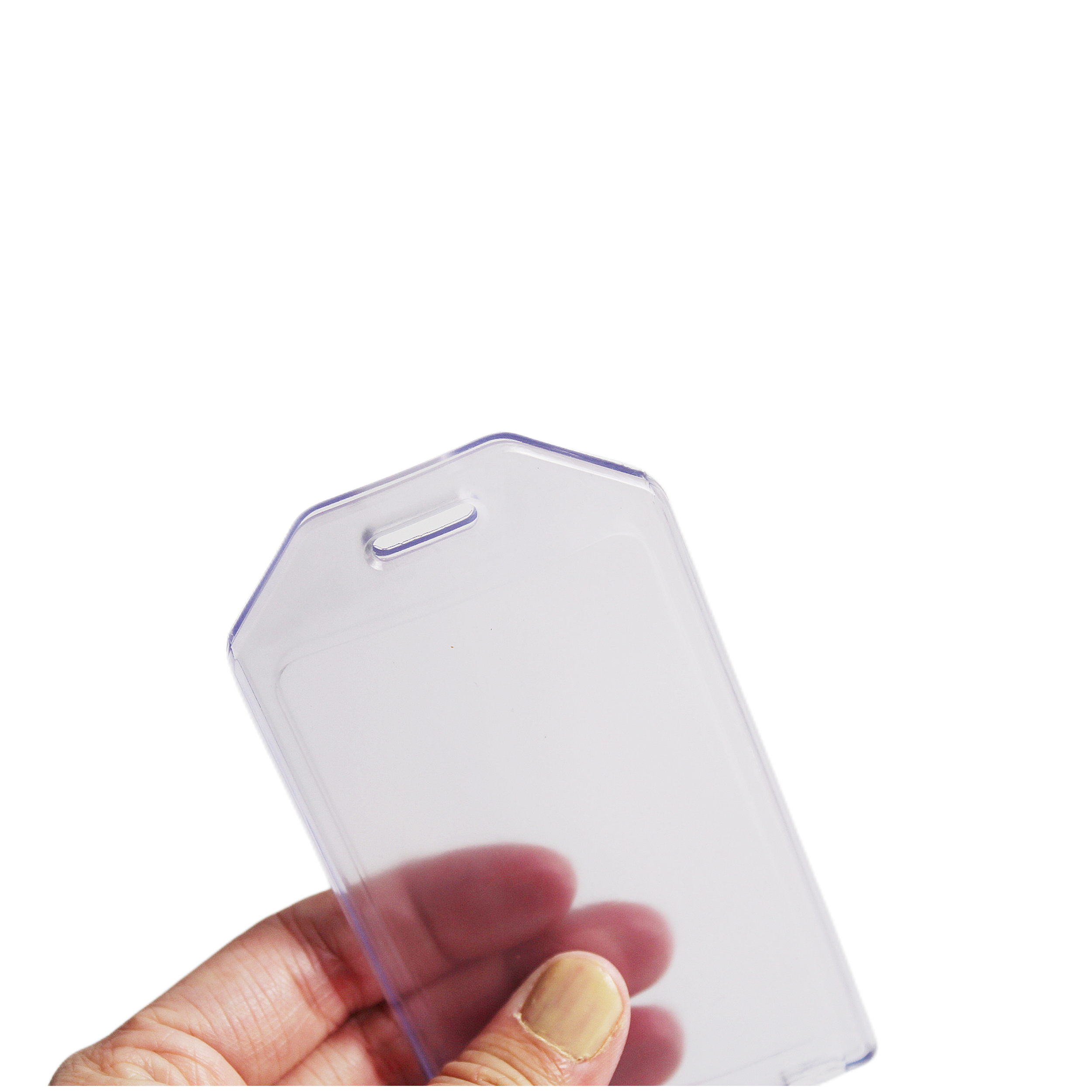 Bestom 1815-2000 Vertical Insertion PVC Soft Vinyl Proximity ID Badge Holder for Office ID Management Credit Card Storage