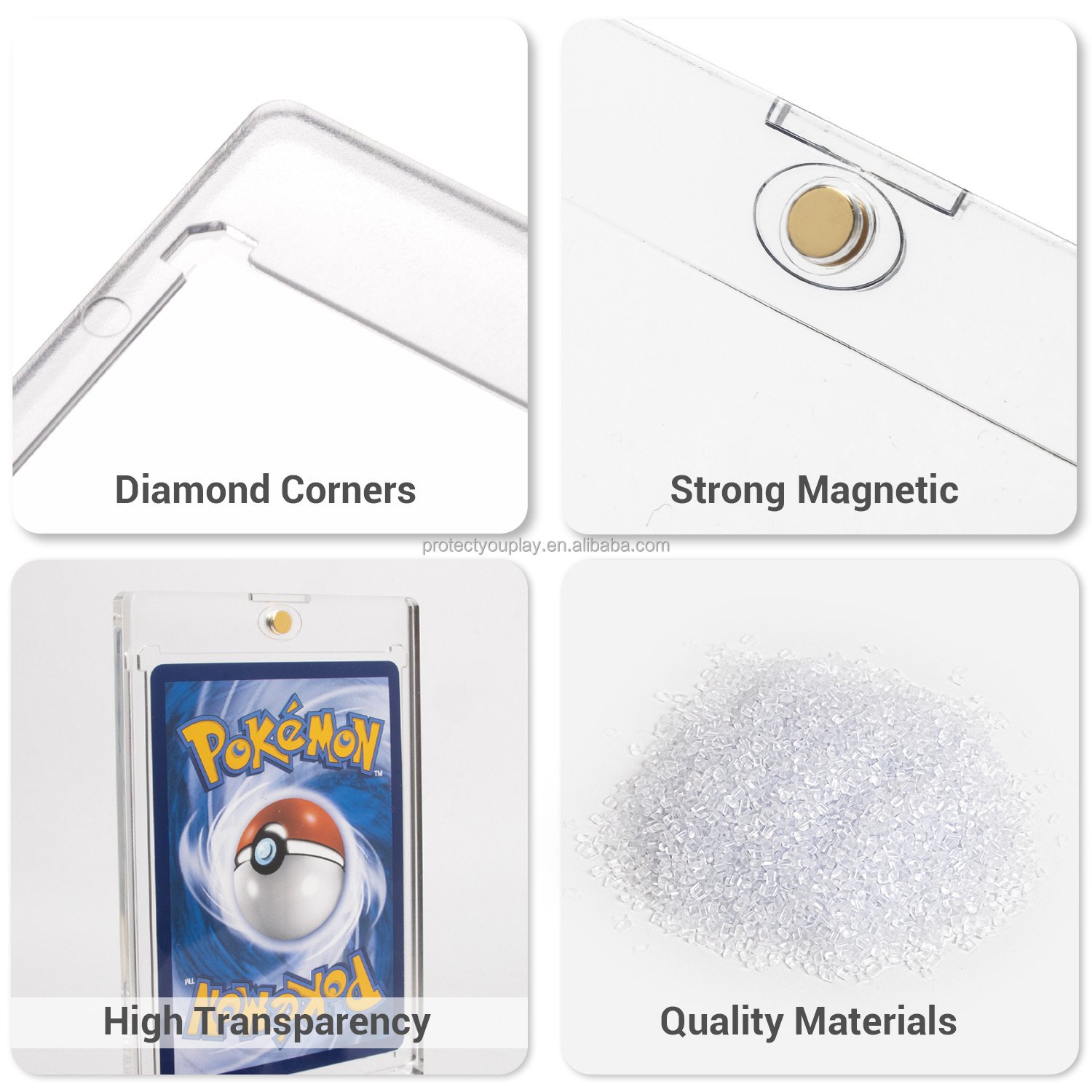 One Touch Magnetic Card Holder 100% UV Protection Customized All Size Magnetic Holder Sports Card
