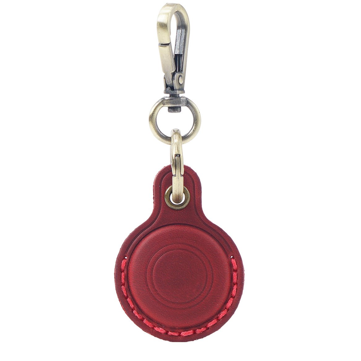 New Retro Leather KeyRing For Apple Airtag Locator Tracker Device Anti-drop Anti-rubbing Protective Keychain Accessories