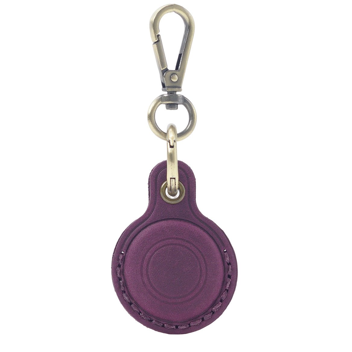 New Retro Leather KeyRing For Apple Airtag Locator Tracker Device Anti-drop Anti-rubbing Protective Keychain Accessories