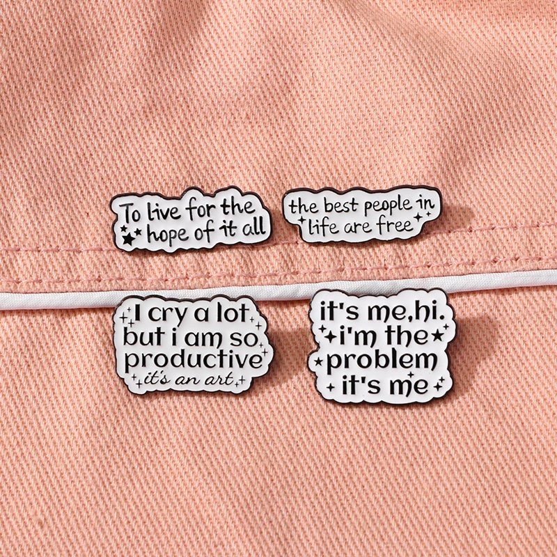 2024 New China Manufacturer customized wholesale holder maker metal custom slogan badges pin for men and women