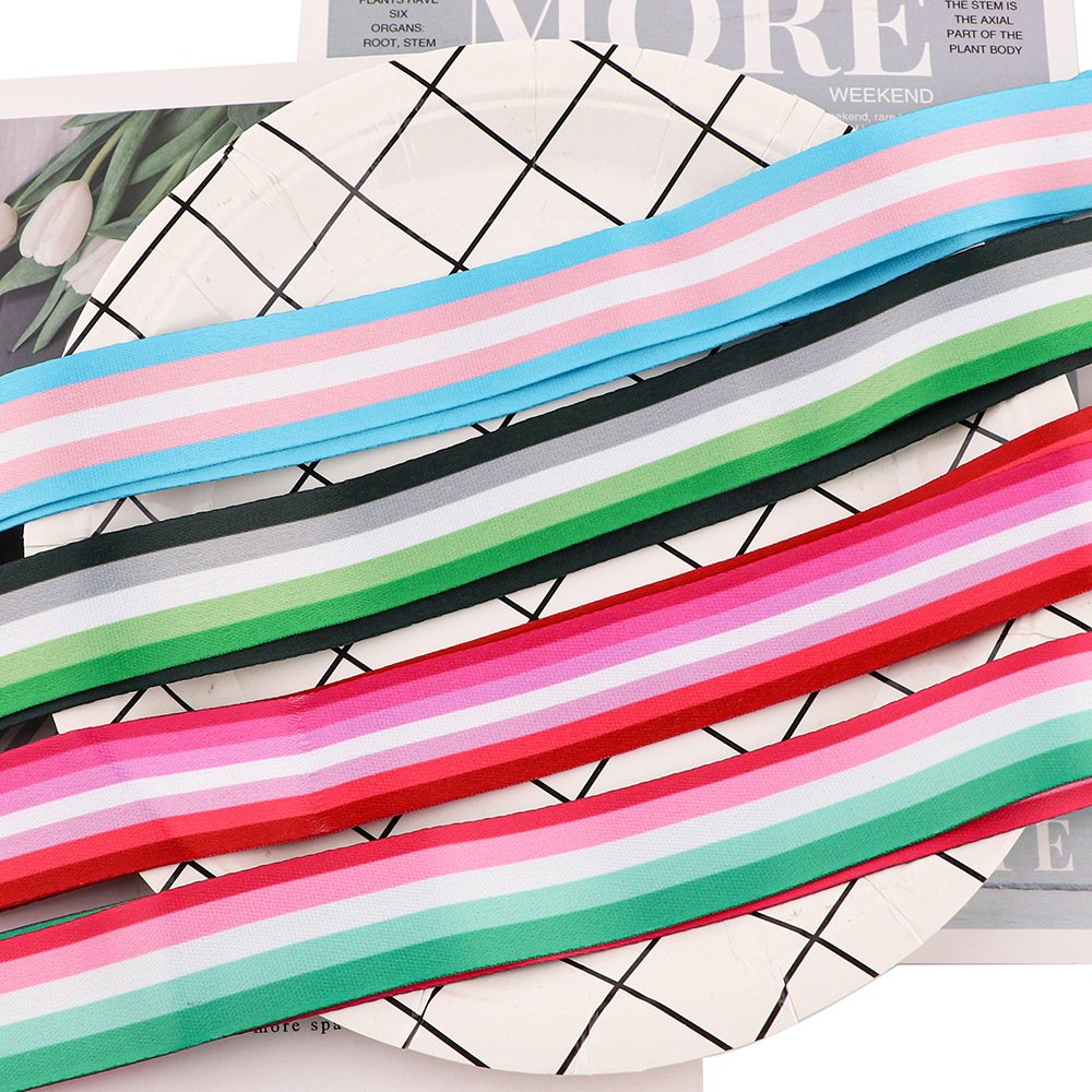 2022 Hot sale Custom Rainbow Lanyard Neck Strap for ID Card Badge Holder Gay Pride Lanyard