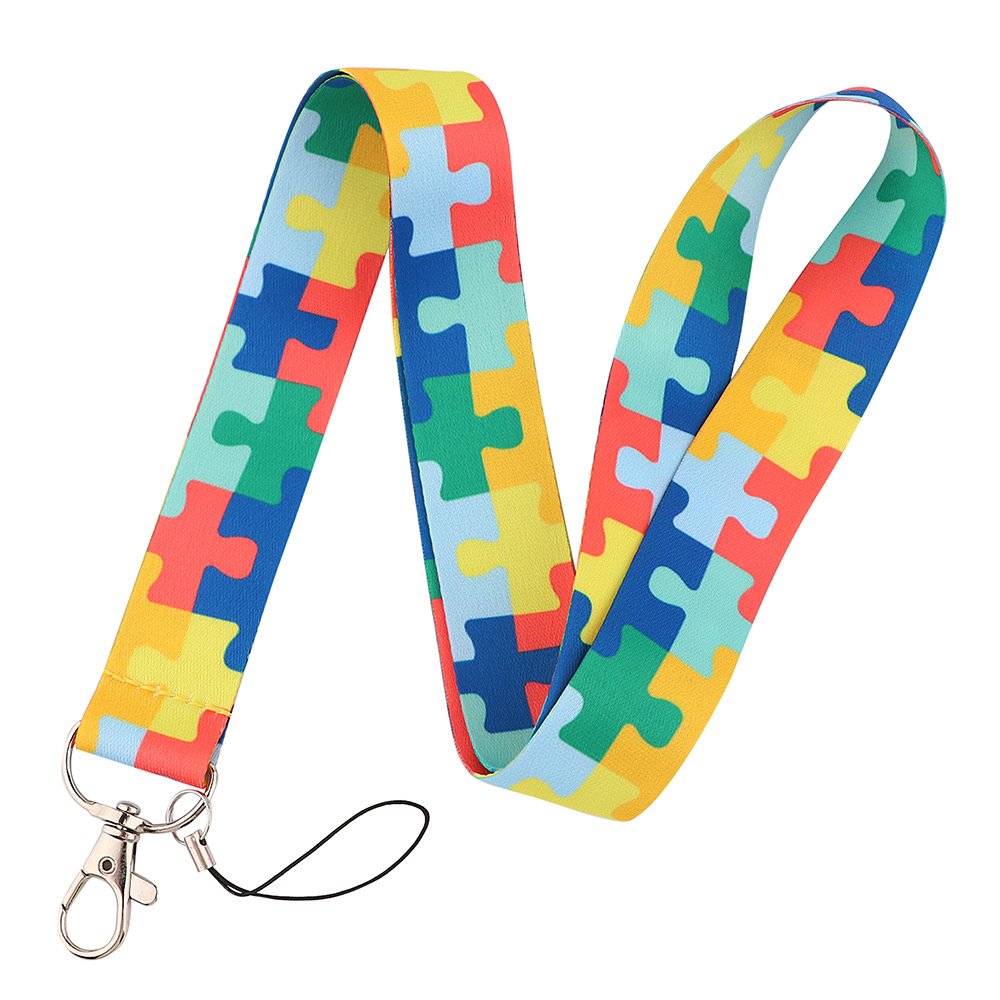 2022 Hot sale Custom Rainbow Lanyard Neck Strap for ID Card Badge Holder Gay Pride Lanyard