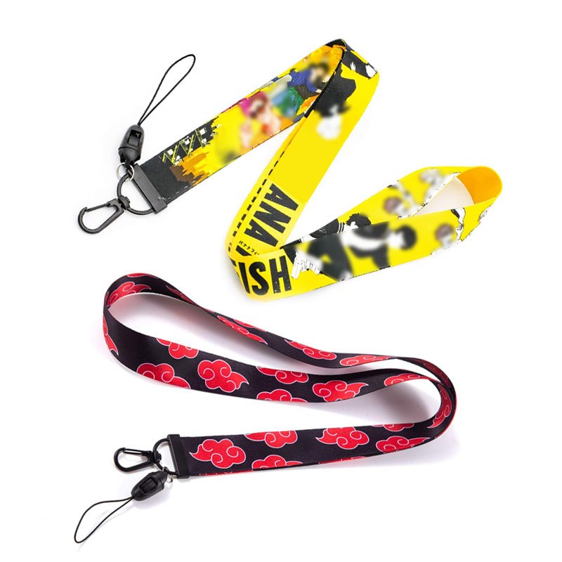 ID card badge holder polyester lanyards with custom logo size keyring