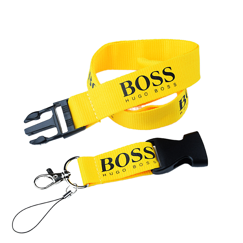 Wholesale Blank Lanyards Promotional Nylon Lanyards with Logo Custom Sublimation Lanyard Keychain with ID Card Badge Holder