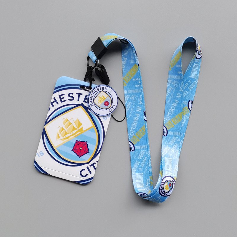 Cartoon Animation Hard Bus Push Card Holder Metal Student Campus Card Lanyard Thermal Transfer Work Meal Football Card Wholesale