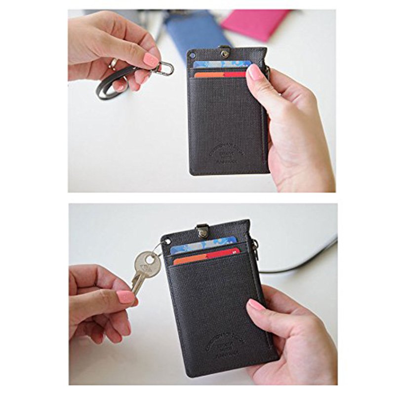 2018 new style leather badge holder, lanyards id badge holder, rigid name luggage tag factory directly supply