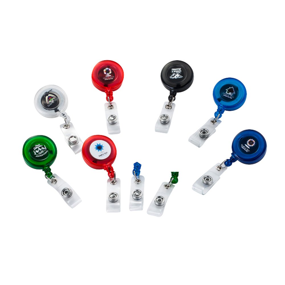 Wholesale plastic retractable badge reels Metal Retractable ID Badge Reel/ ID Badge Holder