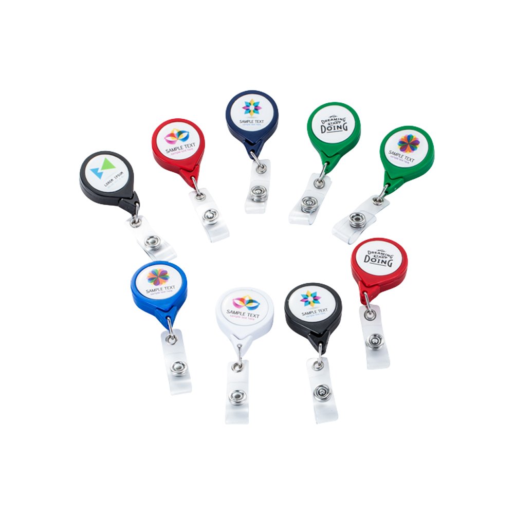 Wholesale plastic retractable badge reels Metal Retractable ID Badge Reel/ ID Badge Holder