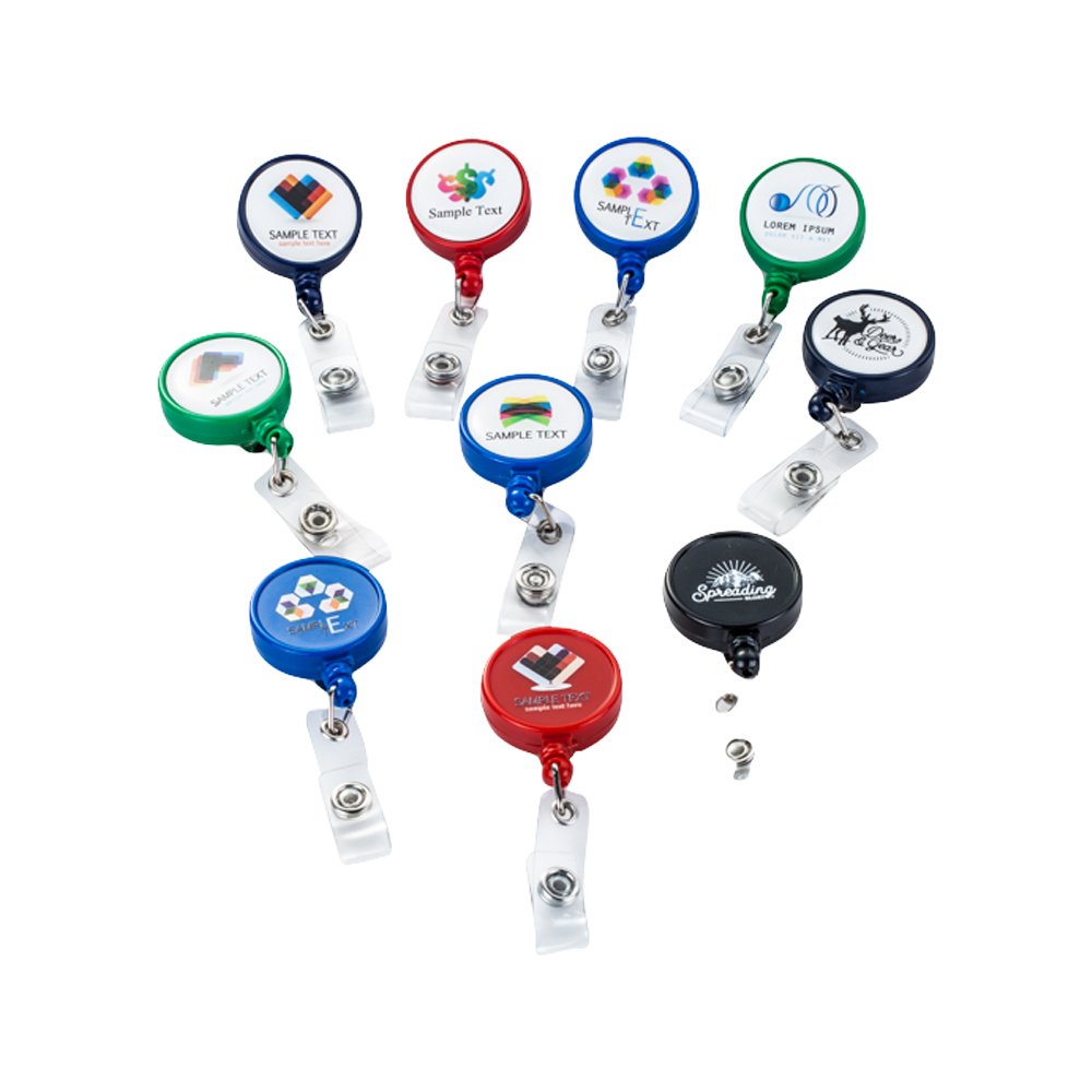 Wholesale plastic retractable badge reels Metal Retractable ID Badge Reel/ ID Badge Holder