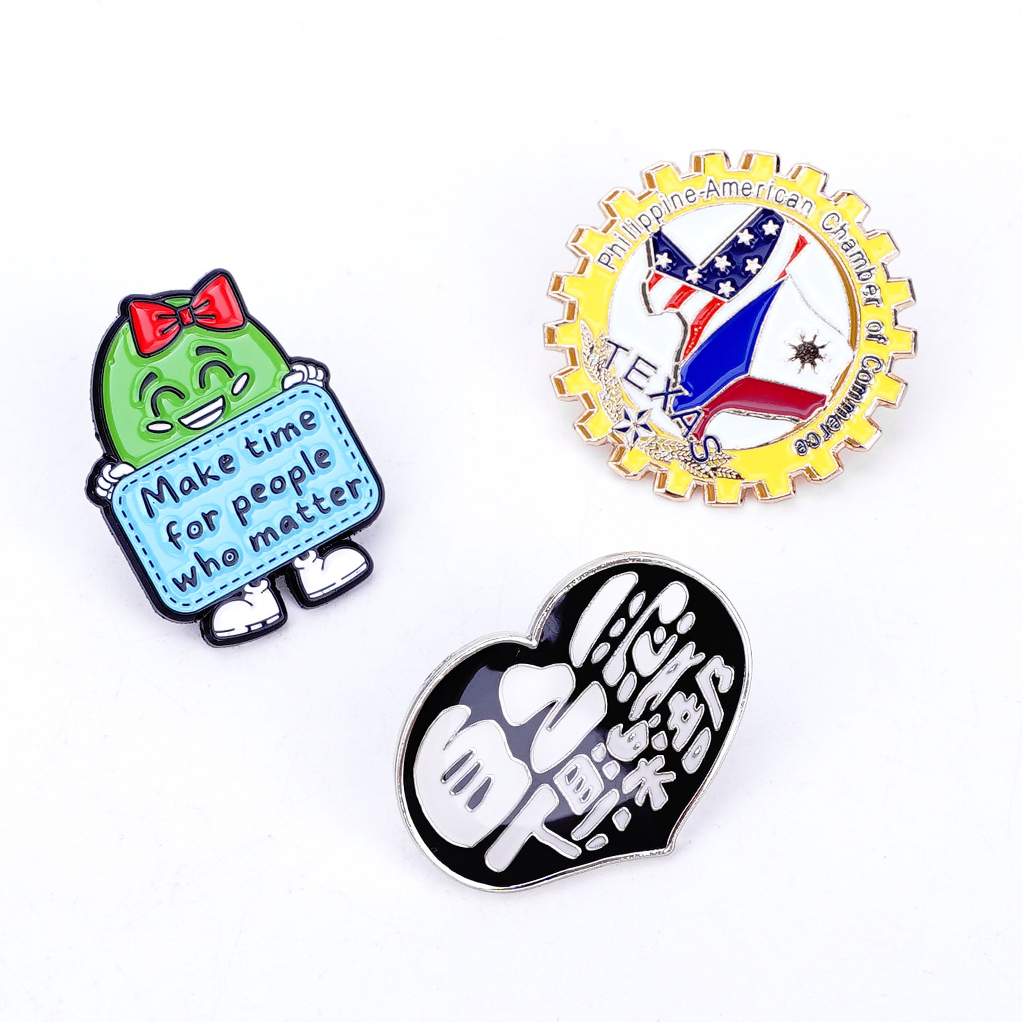 Custom Logo Enamel Oil Drip Metal Pin Cute Japanese Style Pin Personality Badge Creative Accessories Cartoon Lapel Pin
