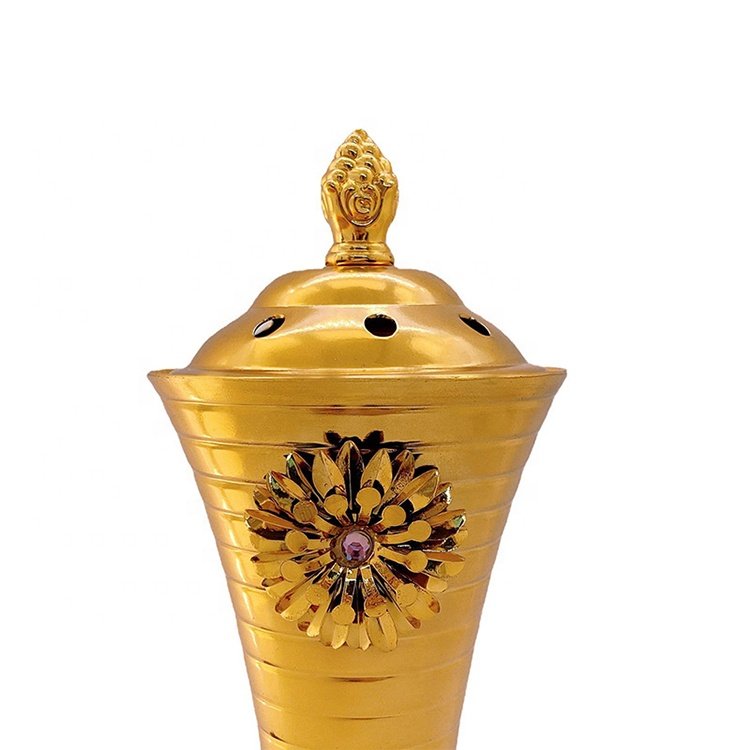 Arabian Style Metal Portable Electric or Charcoal Oud Bakhoor Burner