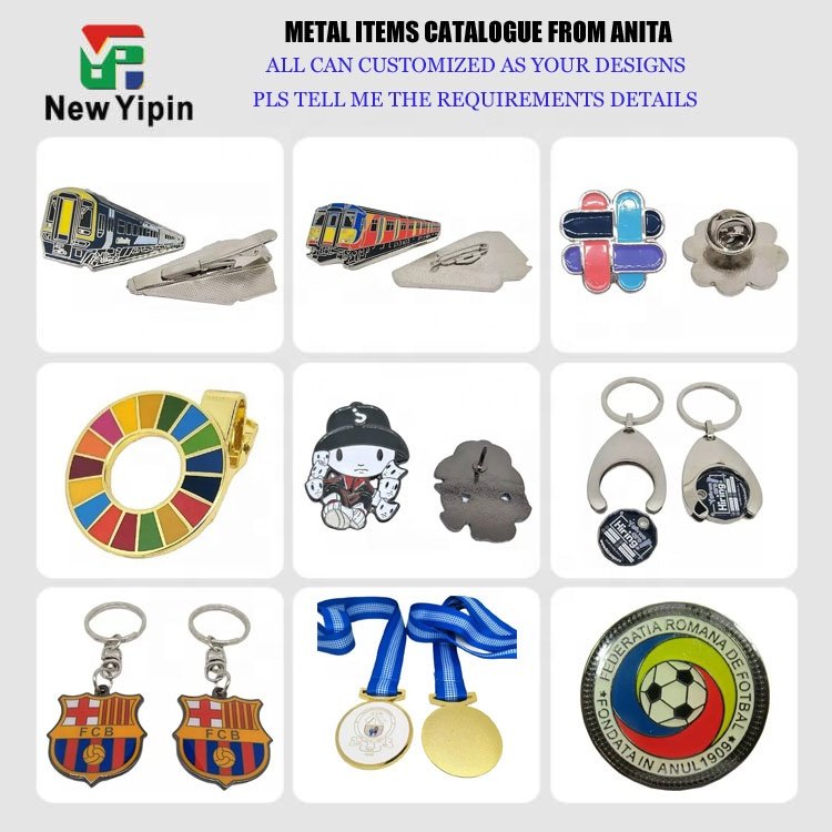 Customize brooch football pins soft enamel metal logo lapel cartoon id button badge holder clip hard enamel name pin badges