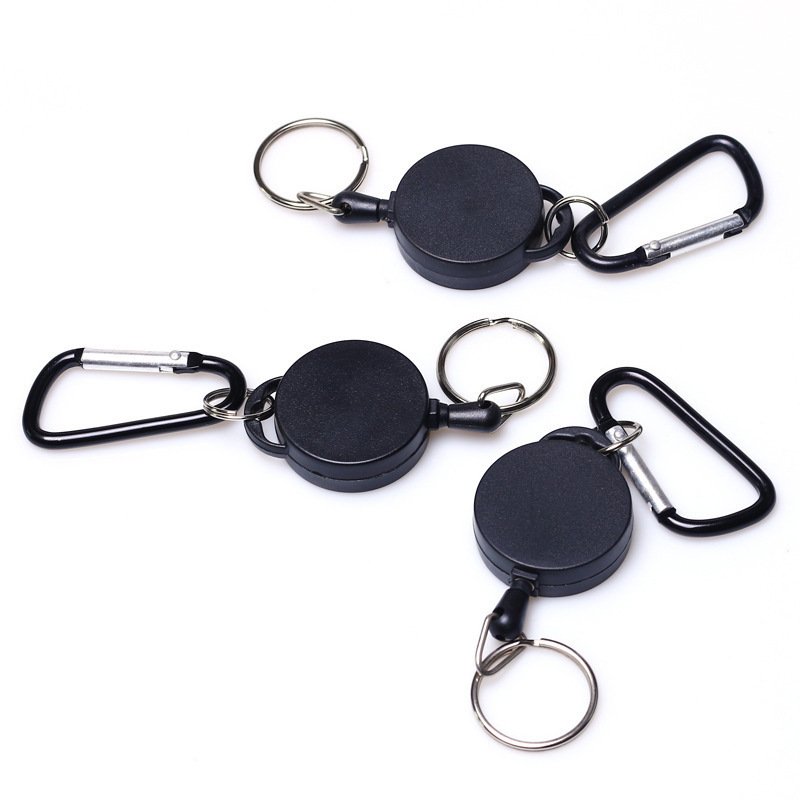 High quality Heavy Duty Retractable Badge Holder Reel with carabiner hook