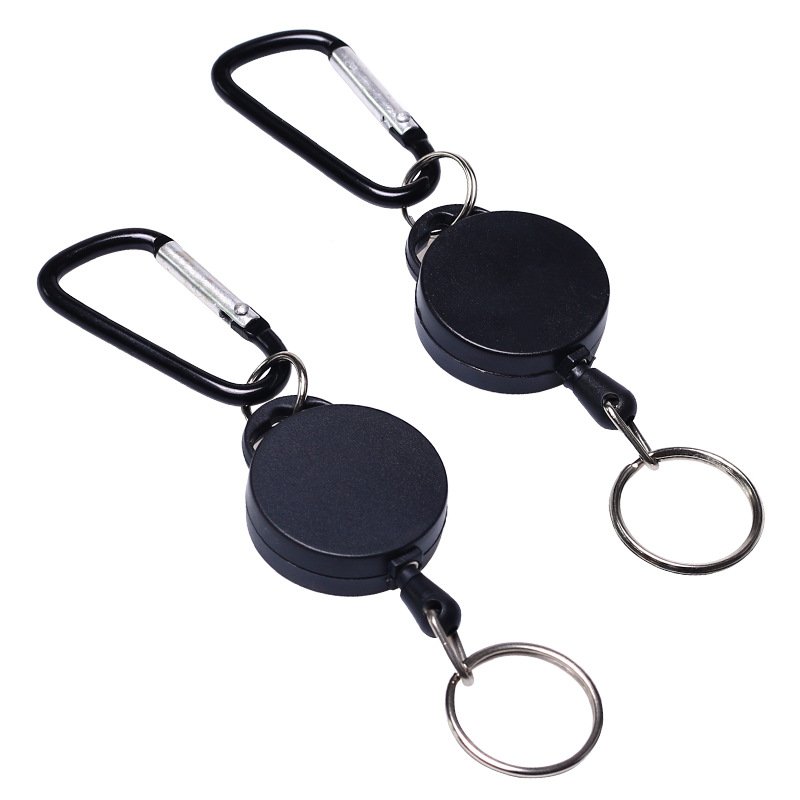 High quality Heavy Duty Retractable Badge Holder Reel with carabiner hook