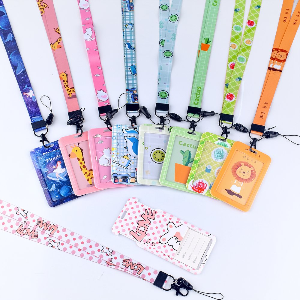Custom Logo ABS Plastic ID Card Badge Holder for Lanyard