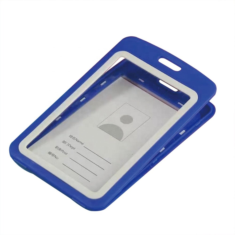 2023 double sided plastic badge id holder