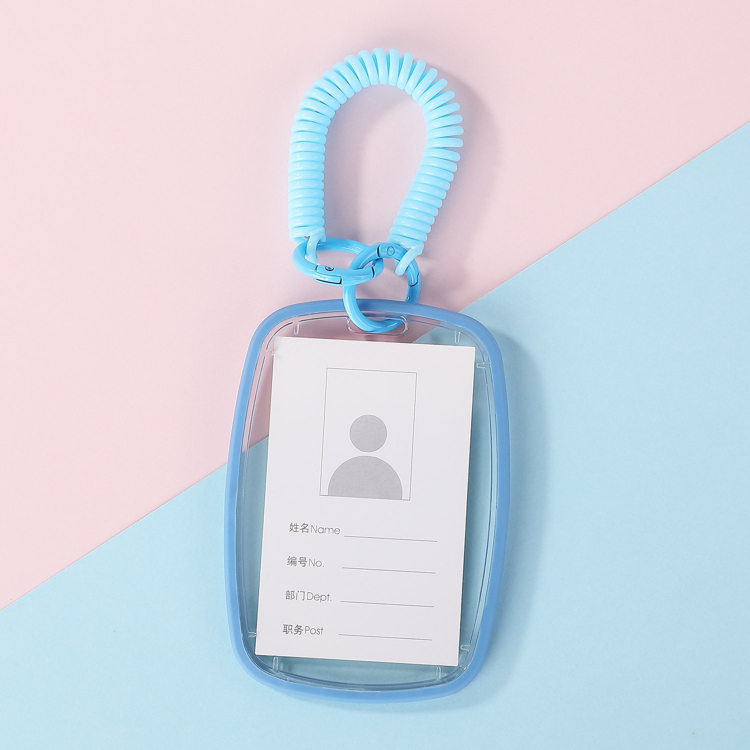 CTZD High Quality Acrylic plastic id card holder Waterproof Name Badge Fashion Card Holder