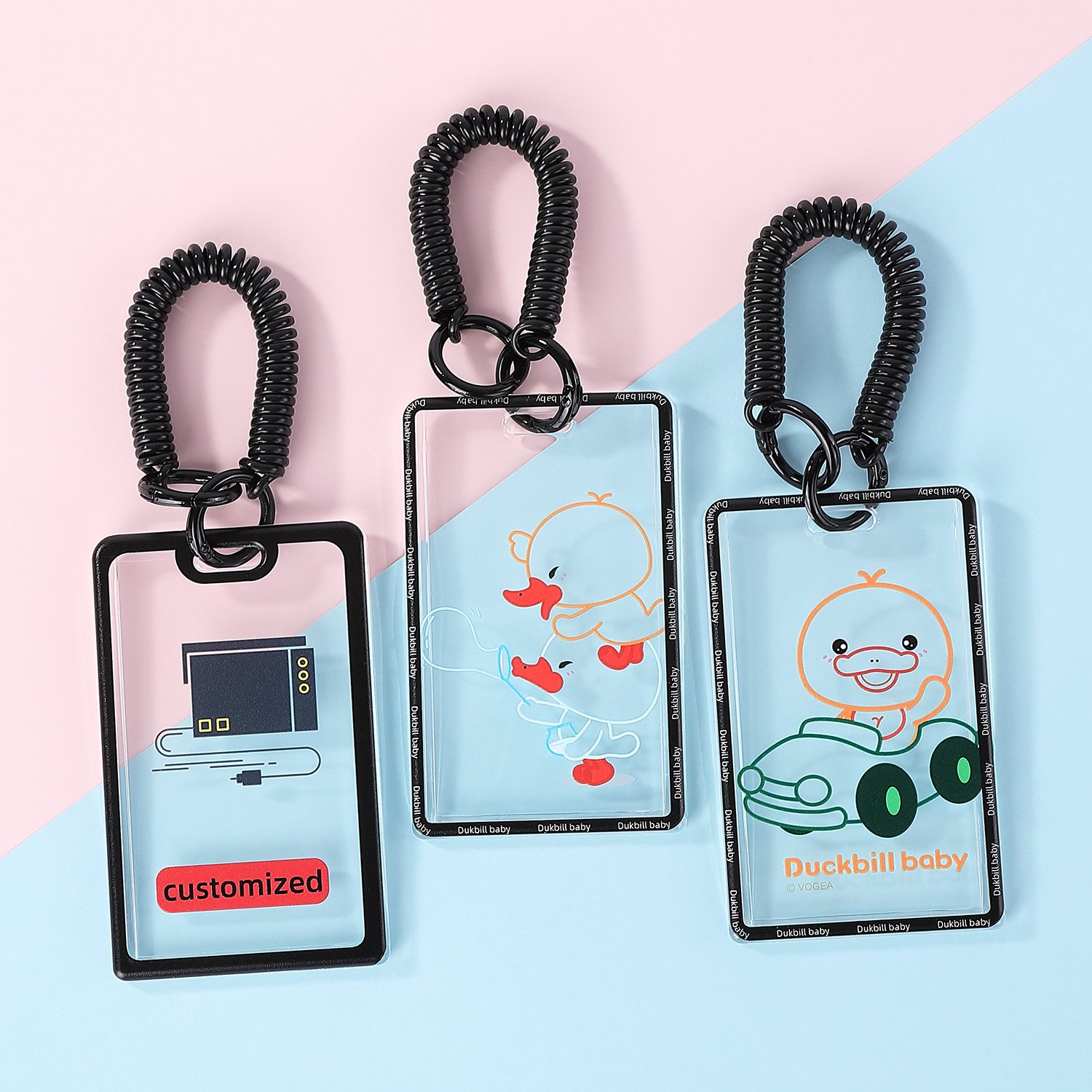CTZD High Quality Acrylic plastic id card holder Waterproof Name Badge Fashion Card Holder