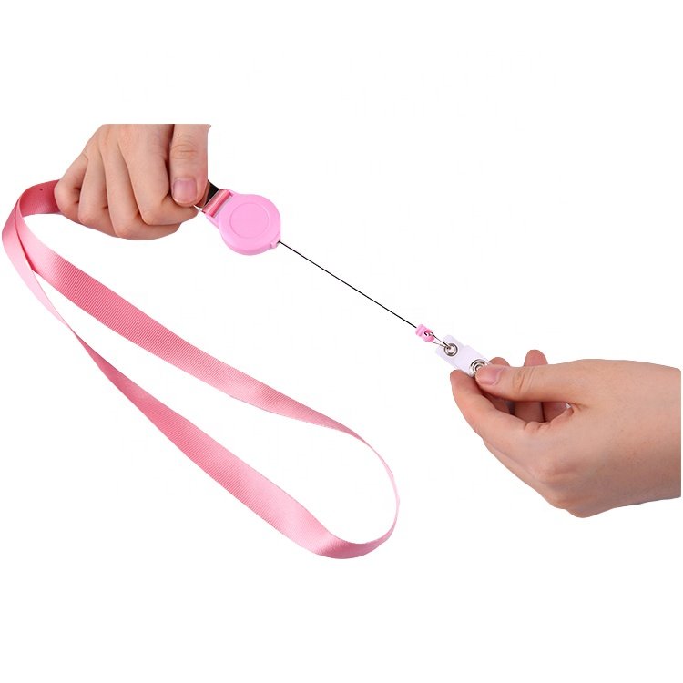 QORI card holder with string display business card holder neck card holder, badge reel lanyard