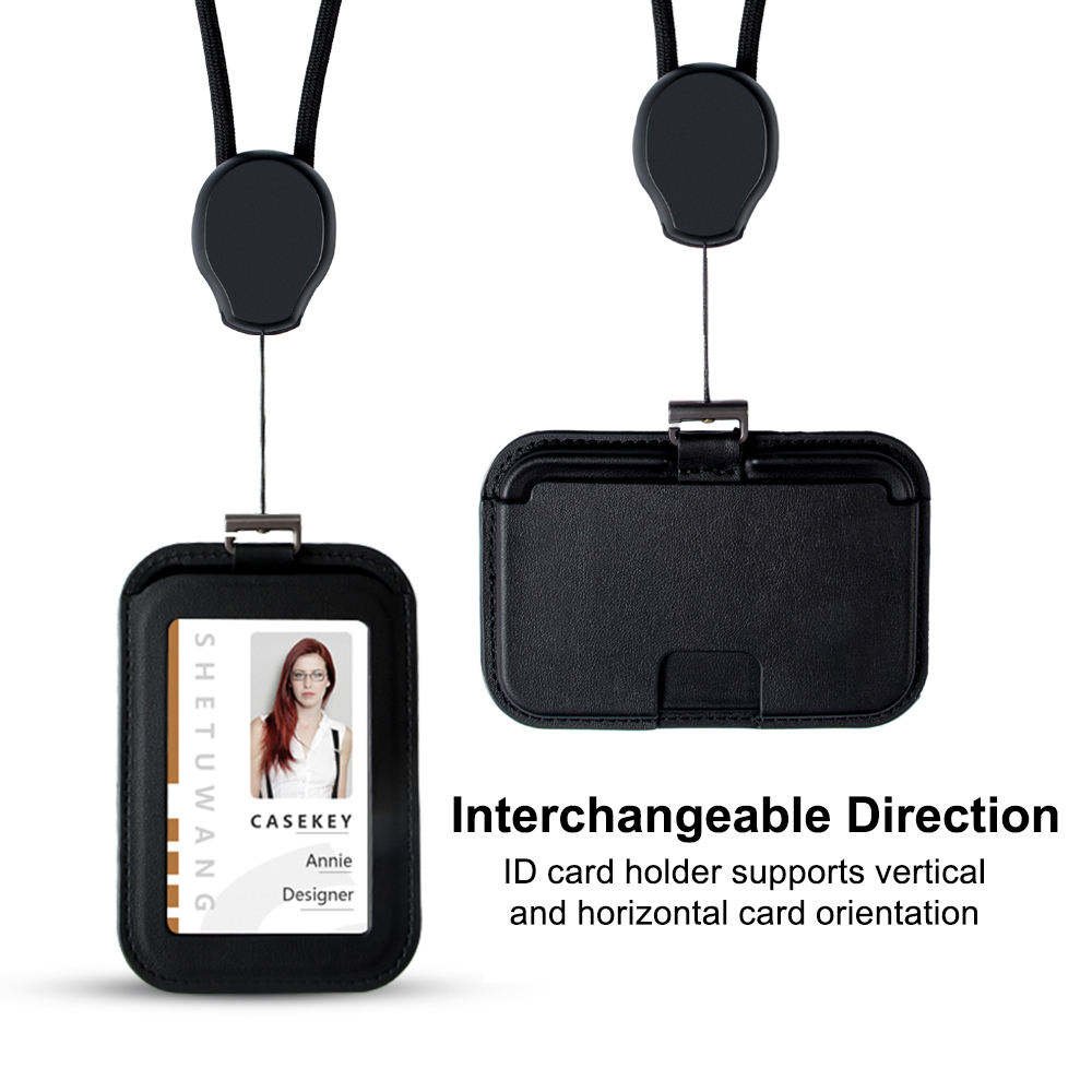2024 Custom Fashion Clip Personalized Dustproof nanocarp card holder Work Card Badge Reel Badge Holder With Lanyard tarjetero