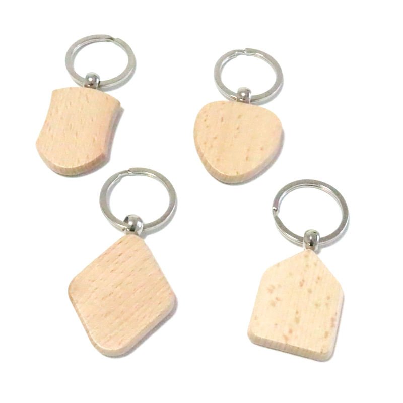wood keychain customized logoleather lanyard card holder Id Badge Holder leather lanyard price fast ship