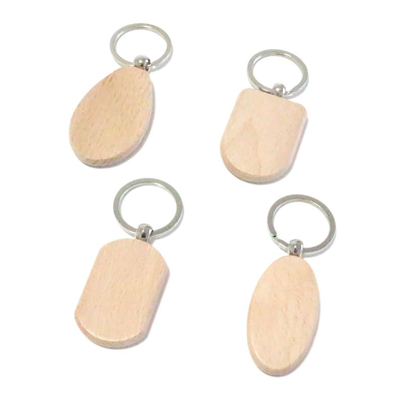 wood keychain customized logoleather lanyard card holder Id Badge Holder leather lanyard price fast ship