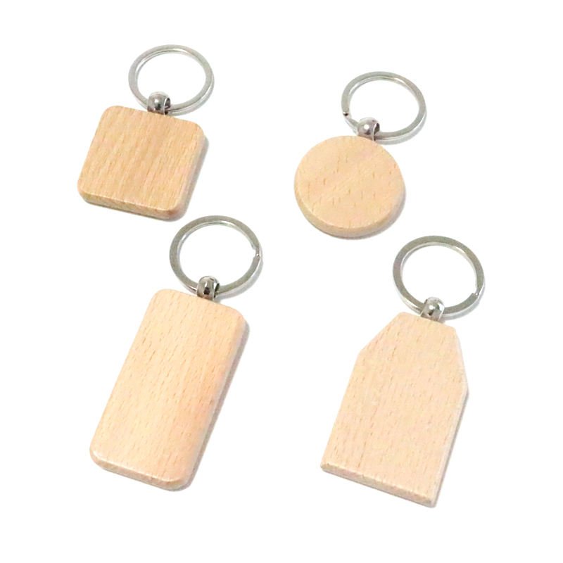 wood keychain customized logoleather lanyard card holder Id Badge Holder leather lanyard price fast ship