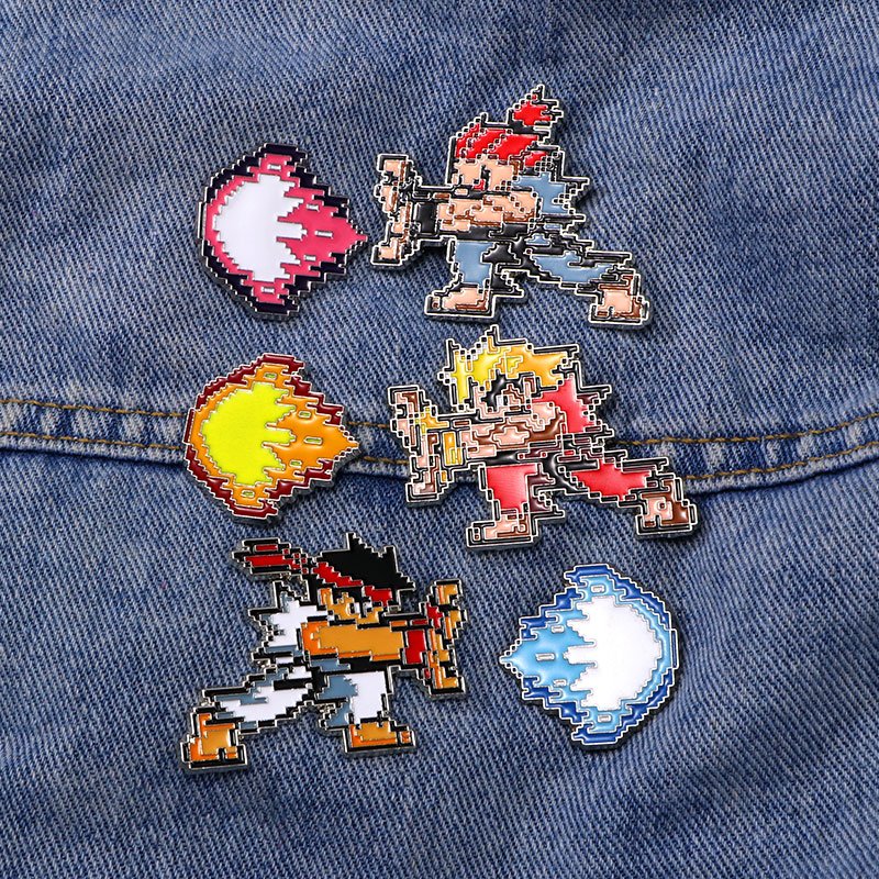 China Manufacturer customized wholesale holder anime cartoon maker metal custom brooch badges pins for men and women