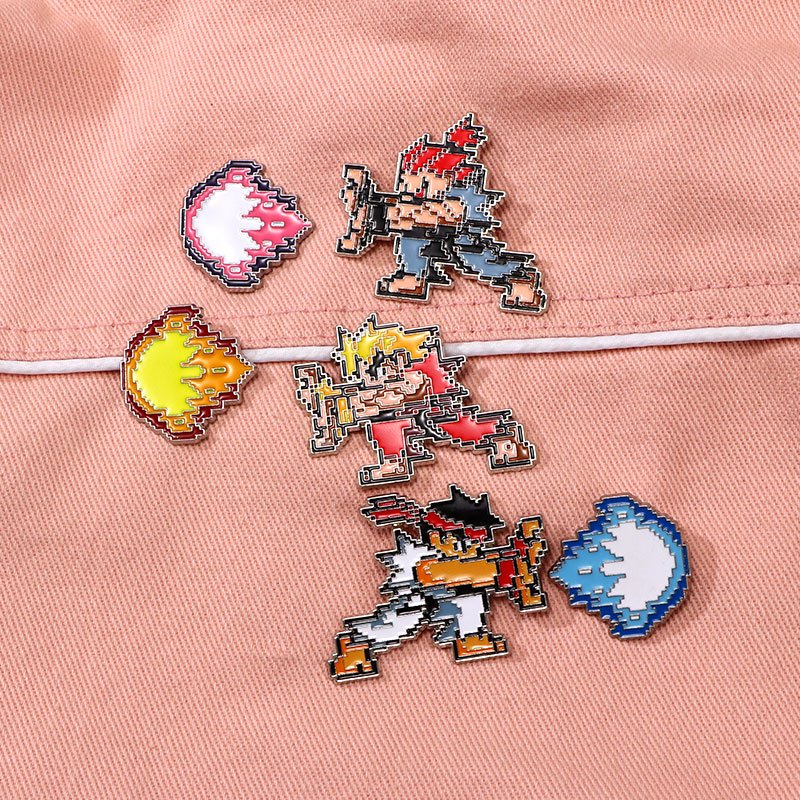 China Manufacturer customized wholesale holder anime cartoon maker metal custom brooch badges pins for men and women